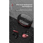 Wholesale TWS Stereo 9D Sound True Wireless Earbuds Touch Control Bluetooth Wireless Headset (Black-Red)
